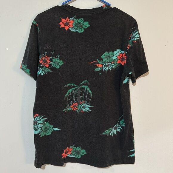 Nike Embroidered Tropical Print Short Sleeve Tee M - Picture 4 of 5